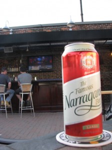 A Naragansett is the Boston hipster's answer to Pabst Blue Ribbon, Zezima reports. (one light/Flickr)
