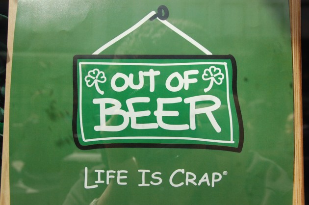 Out of beer (Chris Devers/Flickr)