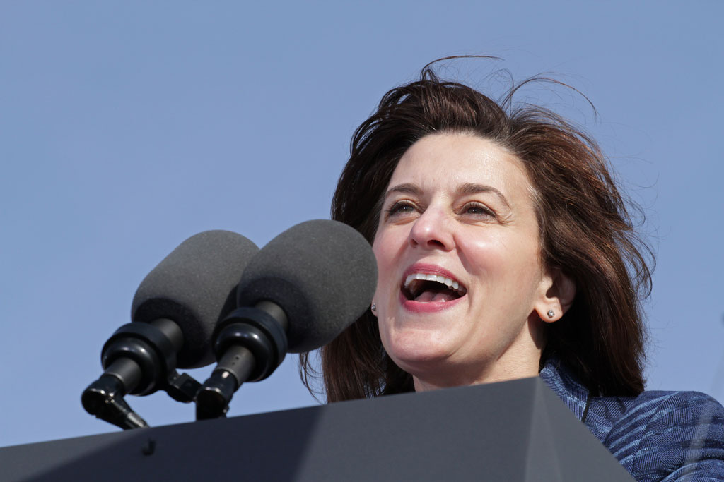 Vicki Kennedy, widow of Sen. Edward M. Kennedy, looked positively angelic. (Andrew Phelps/WBUR)