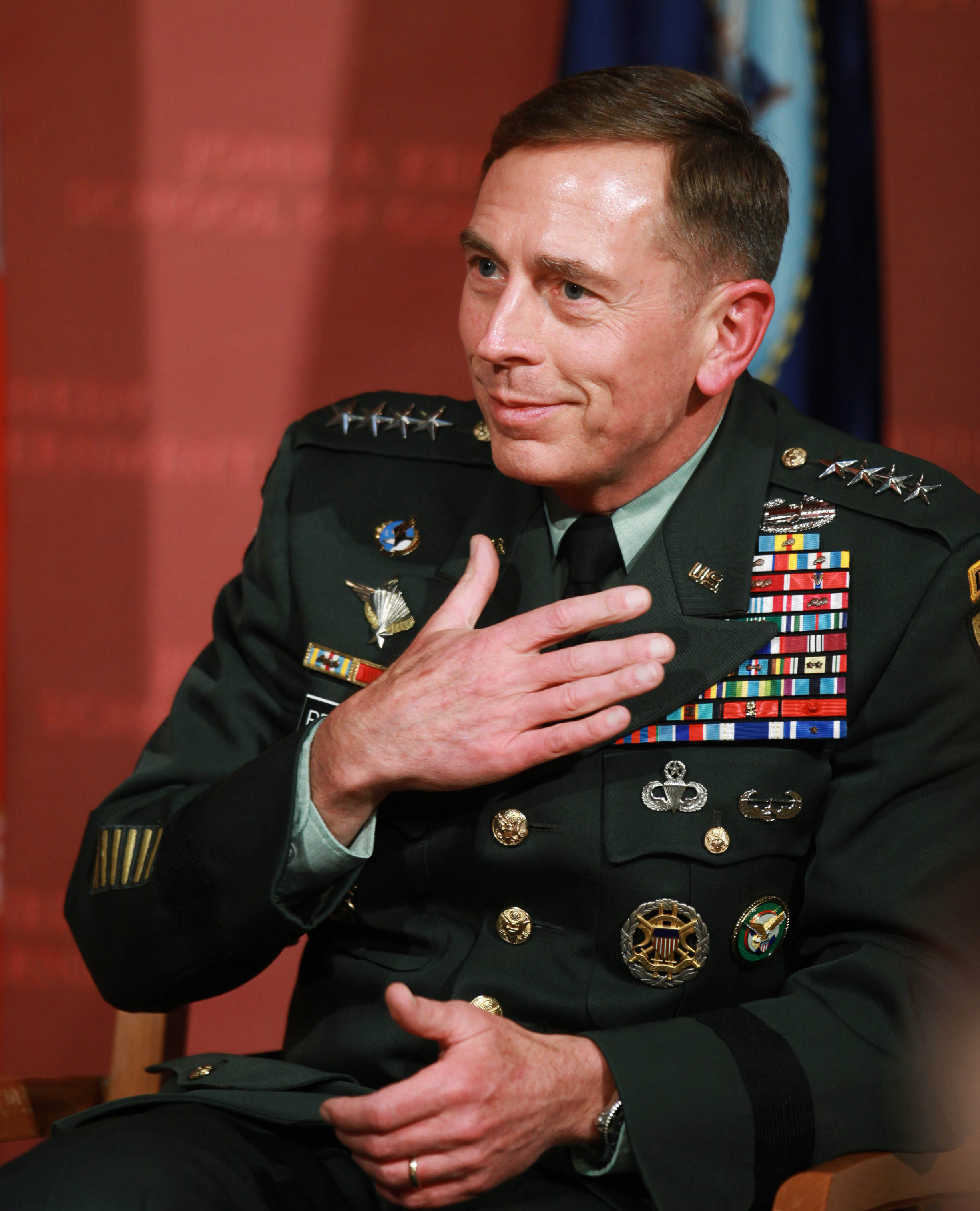 Army Gen. David Petraeus advocated for bringing ROTC back to Harvard in a talk on campus in 2009. (AP)