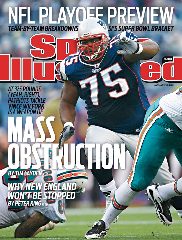 Patriots nose tackle Vince Wilfork appears on the cover of next week's Sports Illustrated.