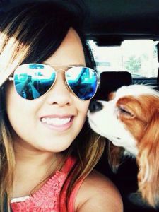 Nina Pham and Bentley